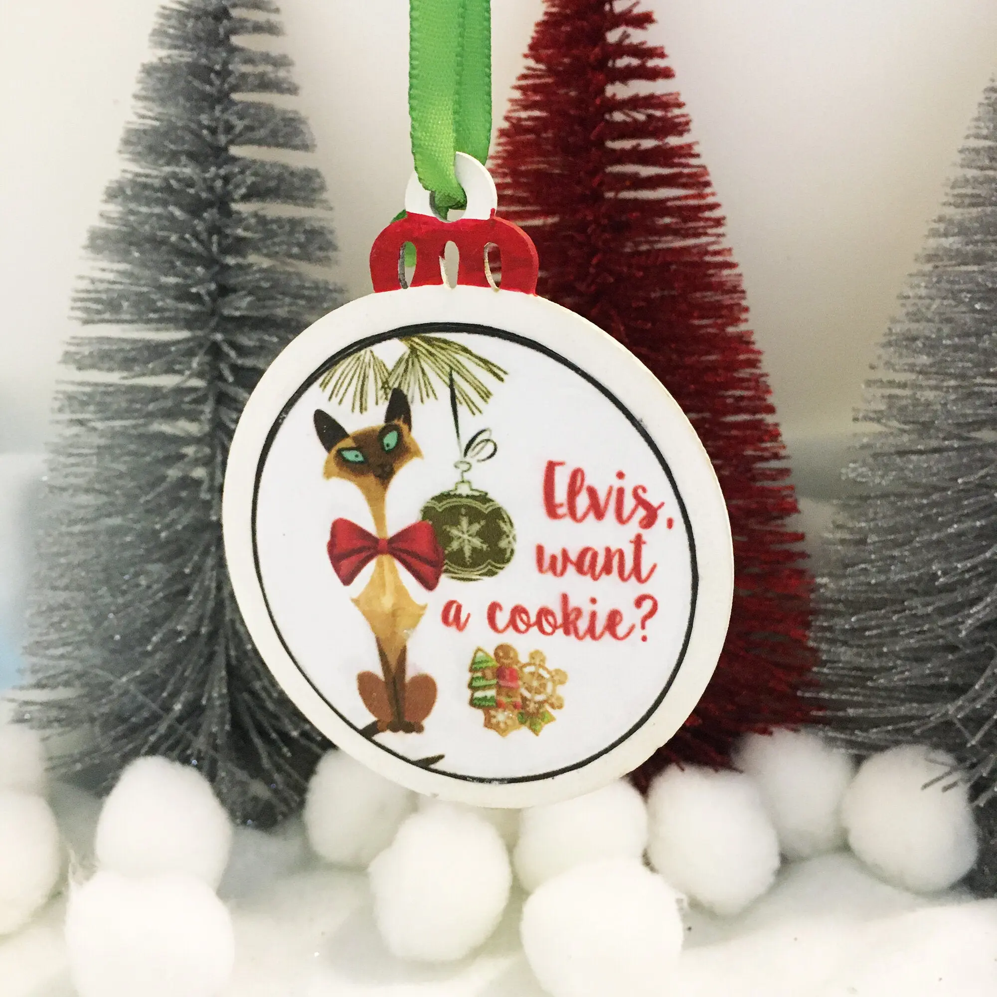 MFM Elvis, Want a Cookie? Ornament