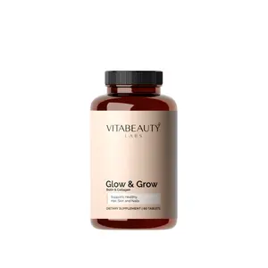 Vita Beauty Labs Glow & Grow Vitamins supports healthy Hair, Skin and Nails Fitness Supplement