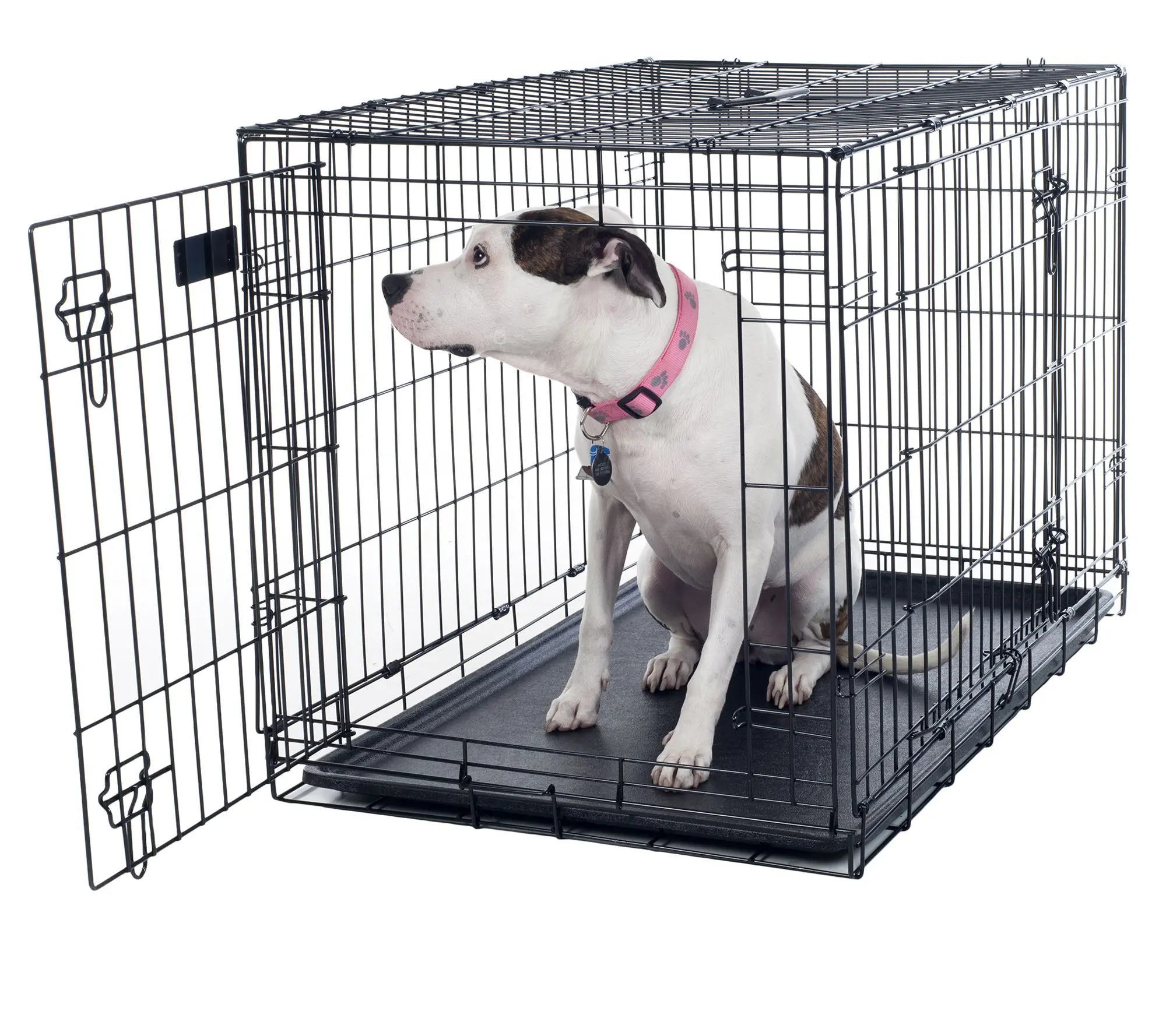 Pet Adobe Large 2 Door Foldable Dog Crate Cage 3-in-1 Pet Adobe Large 2 Door Foldable Dog Crate Cage 3-in-1