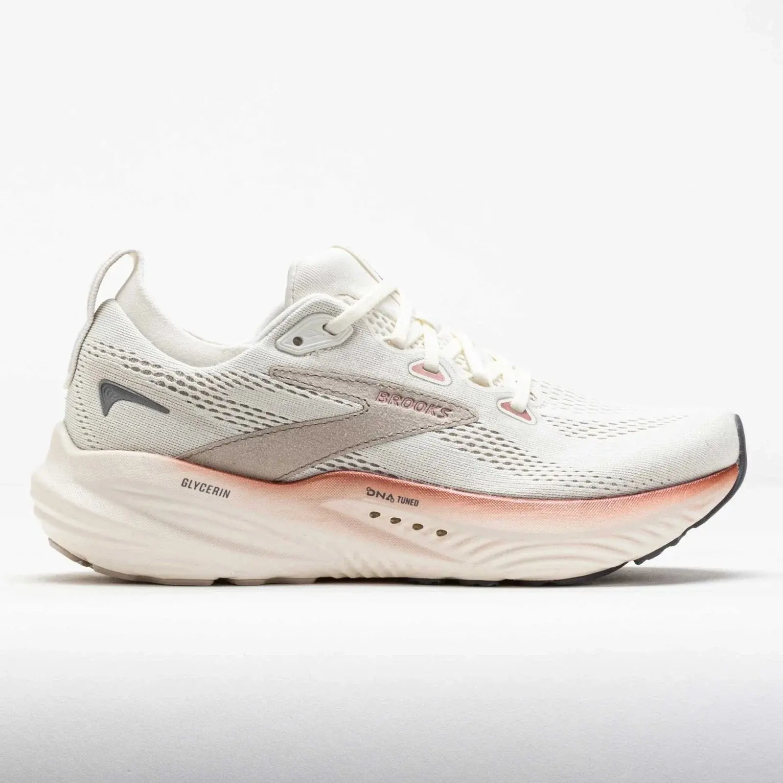 Brooks Glycerin 22 Running Shoe in Coconut/Rose | Women's