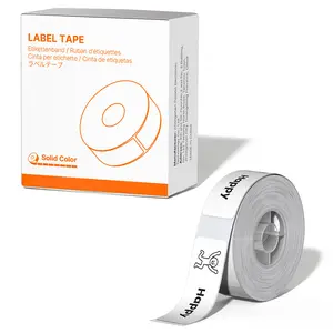 Compatible D12 Label Maker Refill Tape (Label Only), 15x40mm(0.59"x1.57"), 125 Tapes/Roll.