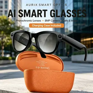 2026 New High-End Women's Smart Ai Glasses, 800w HD Camera, M02 Ultra Chatgpt, 3600mah Charger, Ai Image Translation, Bluetooth-compatible Music Call