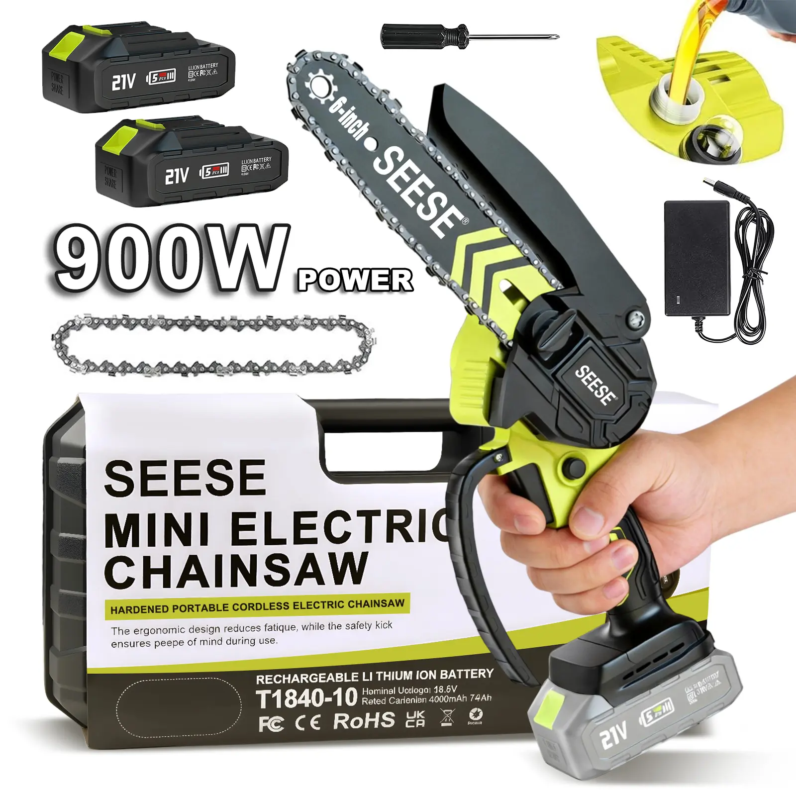 900W Oil System (2*21V Battery)