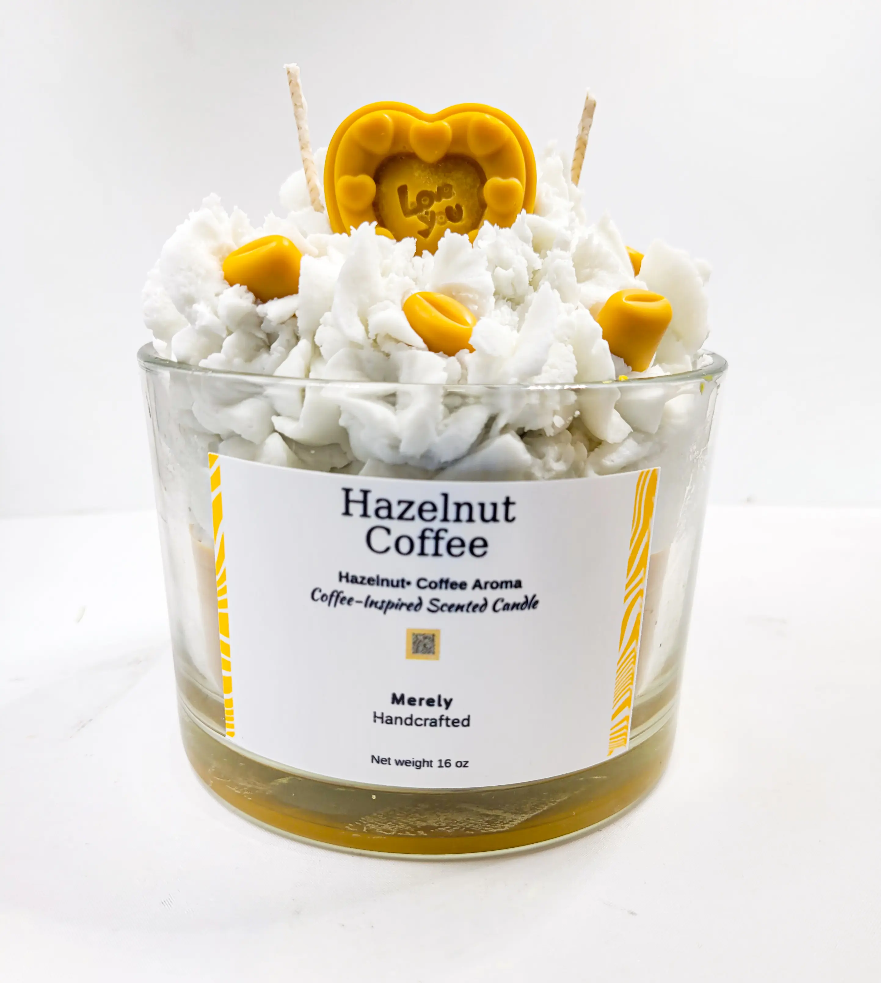 Hazelnut Coffee Dessert Candle  | Warm, Sweet Café Scent