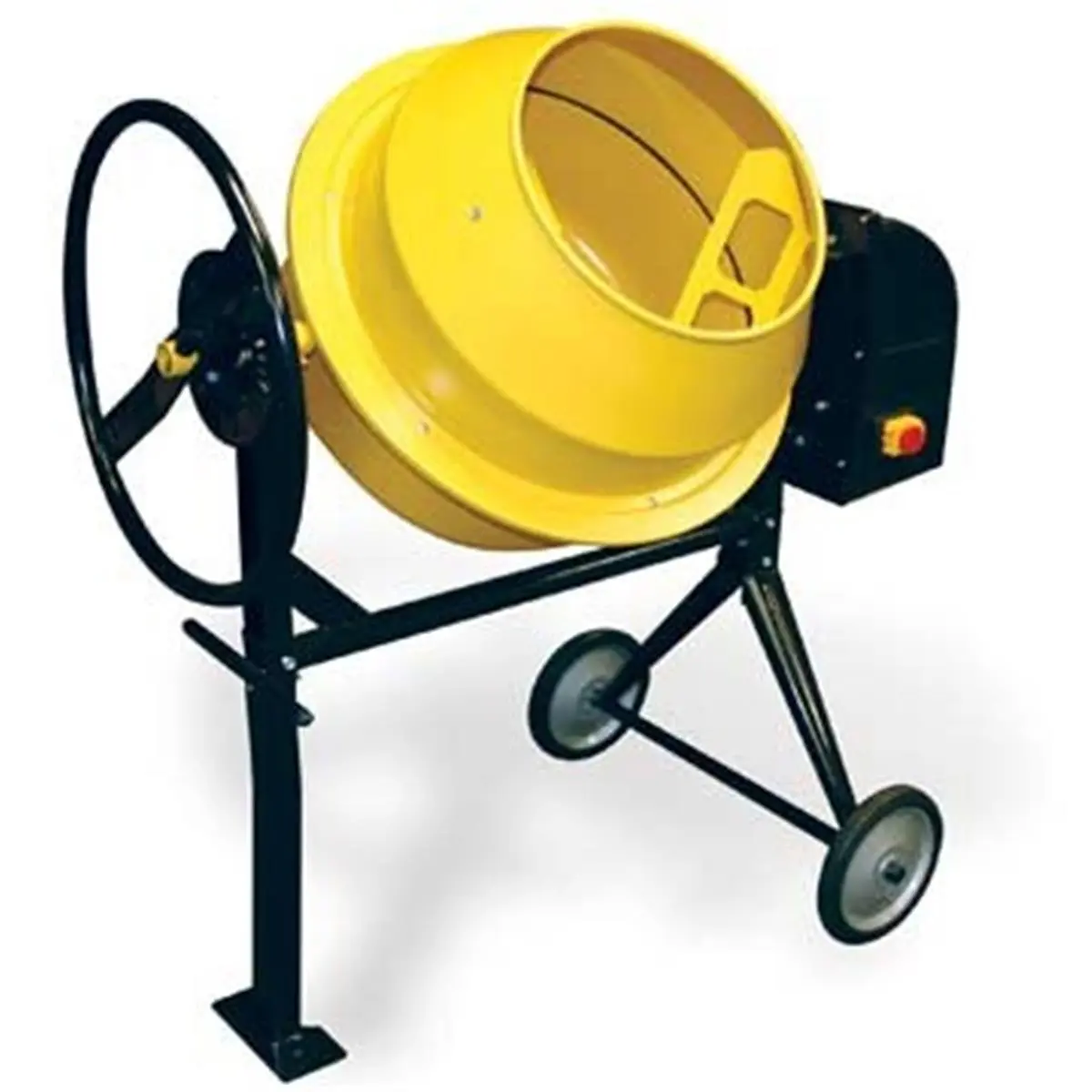 212 MAIN 3.5 Cu Ft Electric Cement Mixer, Steel Drum, Double Insulation, Concrete Mixing Power Tool, 360° Tip, Dry Mixes, 110 Volt