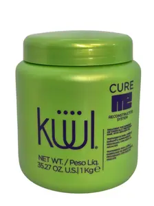 Kuul Cure Me Reconstructor System Hair Treatment for Damaged or Chemically Processed Hair with Avocado Oil 35.27 oz, Haircare, Adults, Damaged Hair Repair, Nourishing Hair Masks