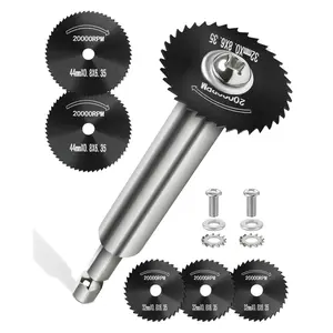 Inside Pipe Cutter for PVC Pipe with 5 Replacement Saw Blades, 1/4 Inch Hex Shank Impact Connect Inside PVC Pipe Cutter for Drill and Impact Driver, Internal Plastic Pipe Cutter Plumbing Tools