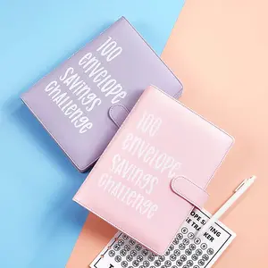 100 Envelopes Money Saving Challenge Money Saving Binder 100 Envelope Challenge Binder Savings Binder Envelope A5 Savings Challenge Book，weekly plan，budget organizer