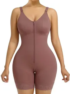 Luxe Curve Women's Colombianas Shapewear Bodysuit, Fajas, Underwear, Womenswear, Tummy Control Butt Lifter Shaper with Zipper Crotch & Shoulder Strap, Suitable for Daily,Sport,Yoga