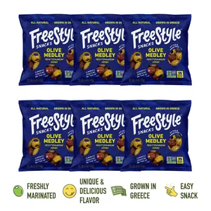 Mediterranean Herb Medley Olives - 6 Bags - 1.1oz