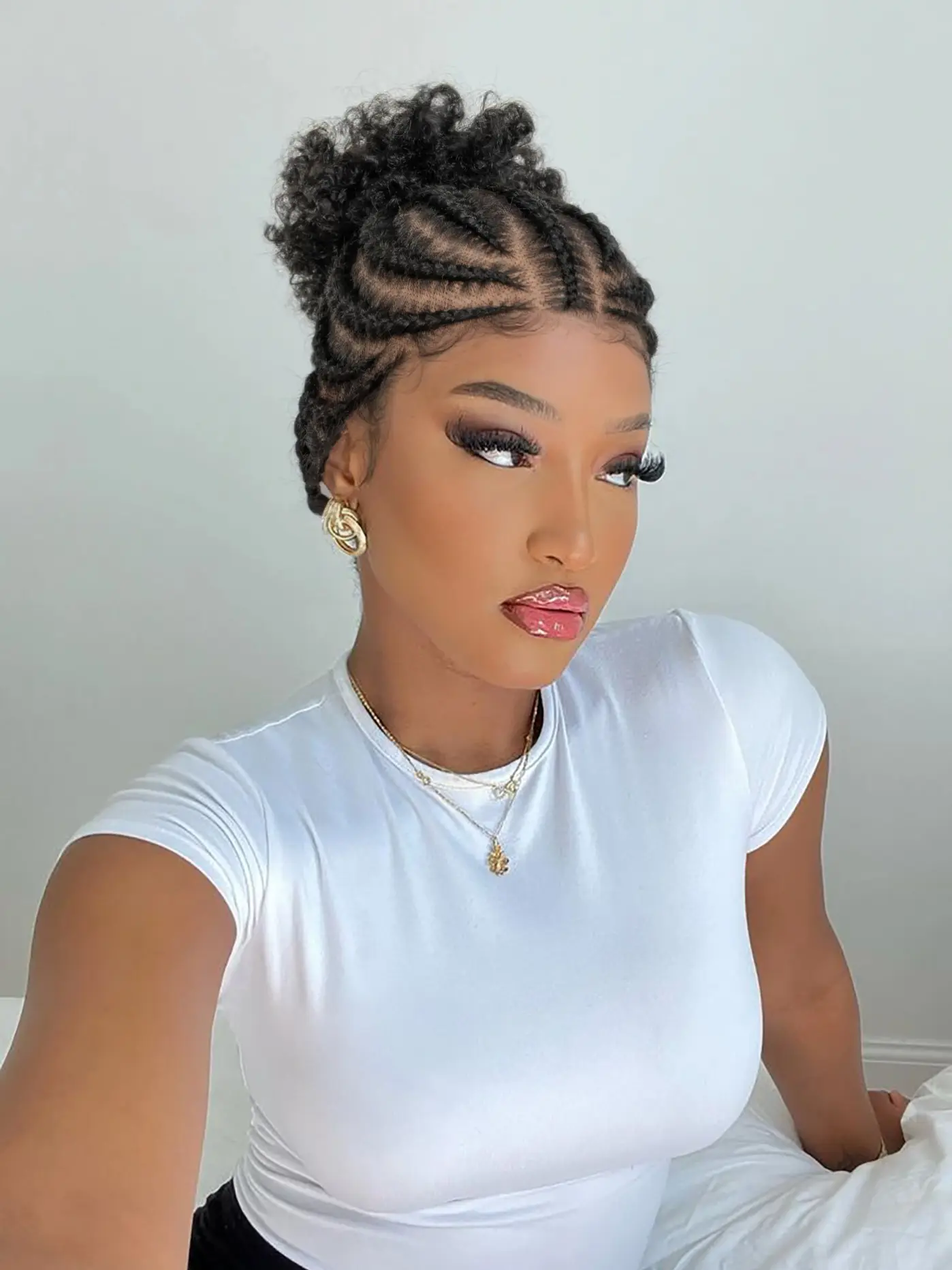 African Braided Synthetic Full Lace Wig, Durable and Stylish, Suitable for Adult Appearance, Perfect for Daily Wear, African Hair Style, Afro Curly Wig, Synthetic Braided Wigs