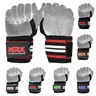 MRX BOXING & FITNESS 18" Premium Striped Unisex Wrist Wraps - Fully Adjustable Fitness Training Straps, Weightlifting Gym Gear with Thumb Loops, Extra-Wide Durable Velcro, Easy to Put On, Secure Hold, Machine Washable, All Seasons Use