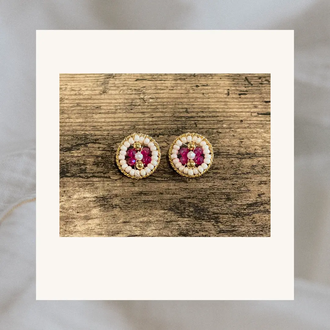 Elisah Small Beaded Earrings