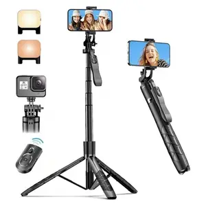 L16 Wireless Selfie Stick Tripod Stand, 1pc Foldable Monopod For Gopro Action Cameras Smartphones Balance Steady Shooting Live, Vlogging Kit, Videography Equipment, Electronics Accessories