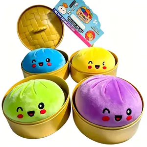 Giant 15cm Dumpling Squishy Bun Toy - Super Soft Slow-Rising Stress Ball, Cute Kawaii Sensory Fidget Toy for Kids, Stress Relief Gift, Easter Basket Stuffer, Giant Dumpling Squishy