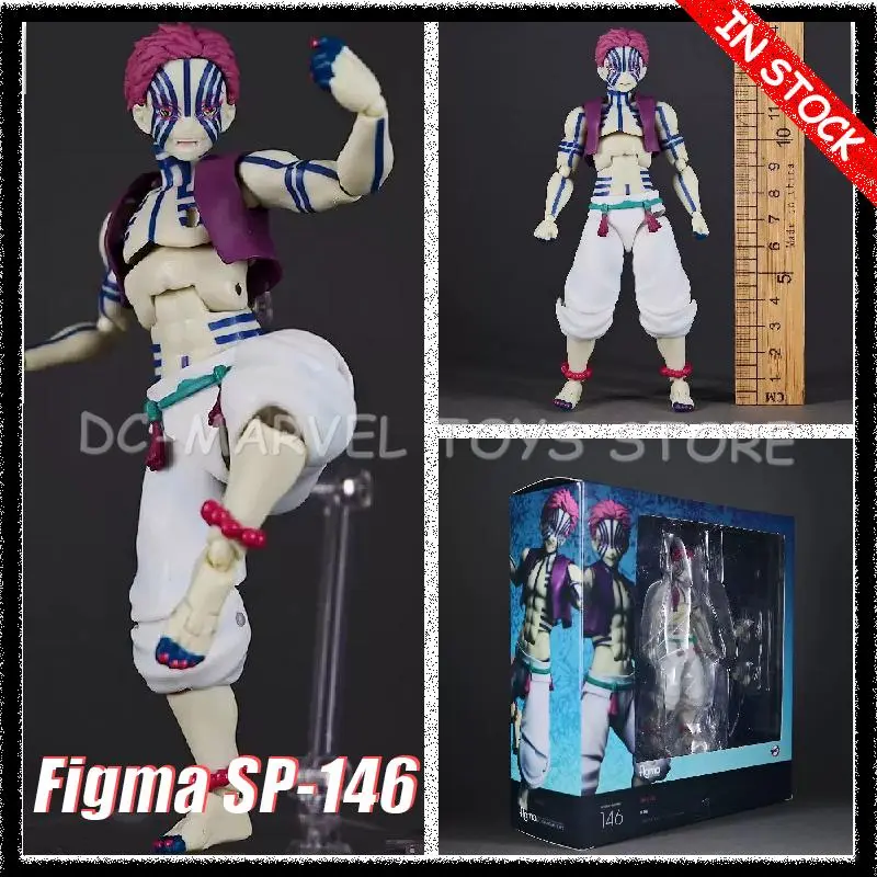 In Stock Figma SP-146 Demon Slayer Akaza Twelve Kizuki Upper Moon Three Akaza Action Figure Anime Action Figure Gifts Toys