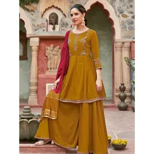 Tas Mustered Sharara Suit