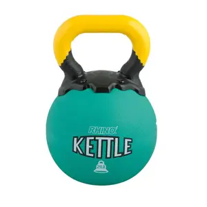 212 MAIN 25 lbs Floor Friendly Kettlebell, Green, 8 in, Smooth Handle, Ideal for Group Exercise