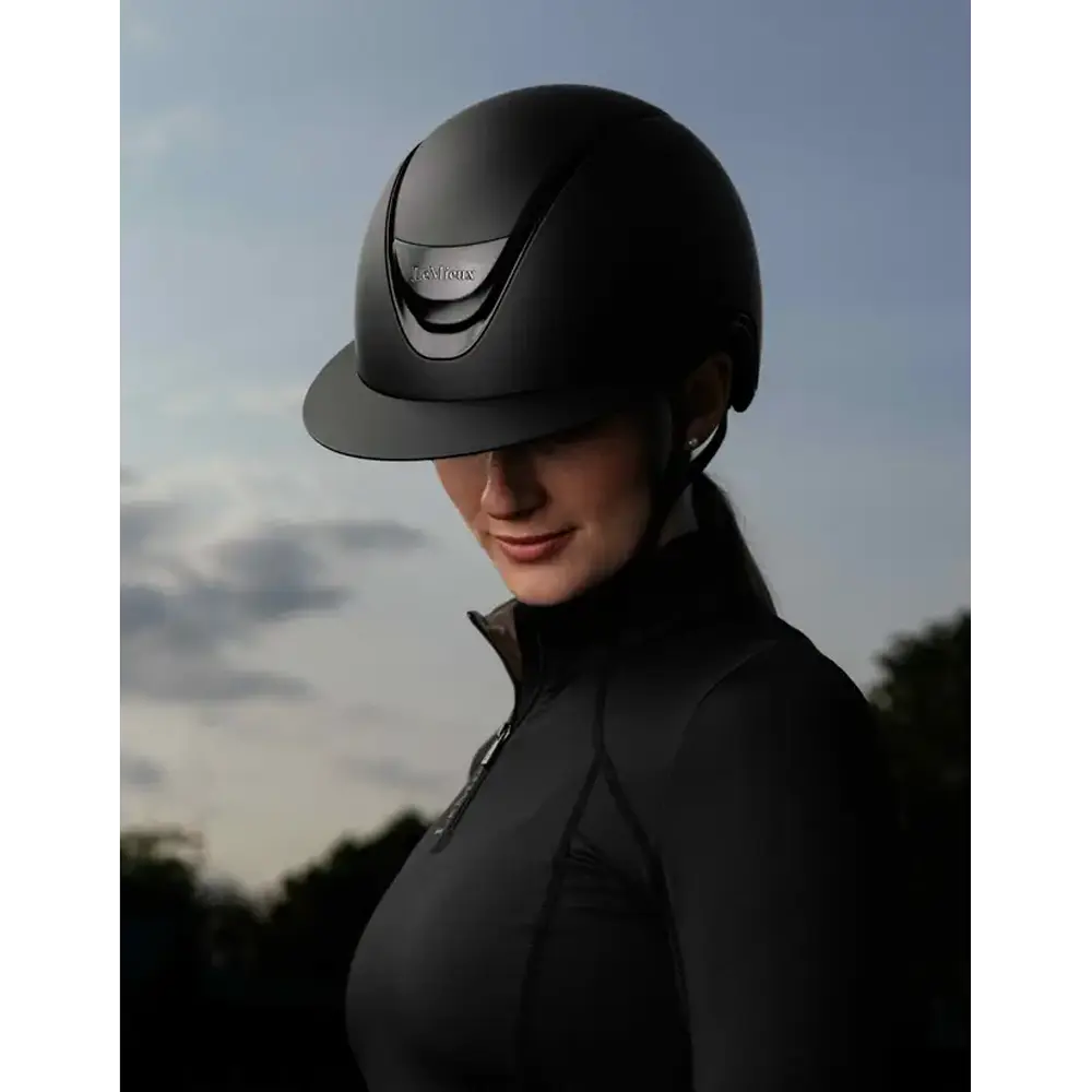 IT07983 LeMieux Verv Competition Equestrian Helmet - Matte Black