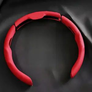 2026 Napa Leather Pack of 3pcs Car Steering Wheel Cover Quick Install Non Slip Breathable Ultra Thin Fit for All Seasons Automotive Accessory