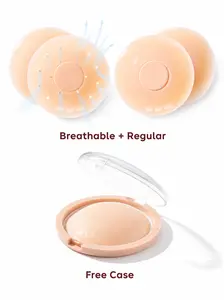 MISS YOU AILINNA Womenswear Invisible Full Coverage Silicone Adhesive Bra - Breathable, Hypoallergenic, Non-Toxic, Washable, Reusable for Dresses, Parties, Swimwear