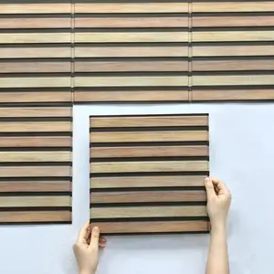 Commomy 10Pcs PVC Faux Wood Foam 11.8"x11.8" Peel and Stick Panels Farmehouse Kitchen Backsplash Tile for Fireplace, Living Room,RV,Accent Wall