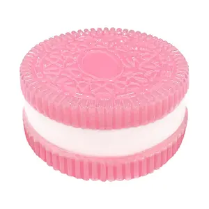 Biscuit Stress Relief Toy,Pinching Sandwich Simulation,Ultra-Soft Decompression Venting Toy Fun and Effective Stress Relief for All Ages Perfect for Home Office or Travel (Pink)