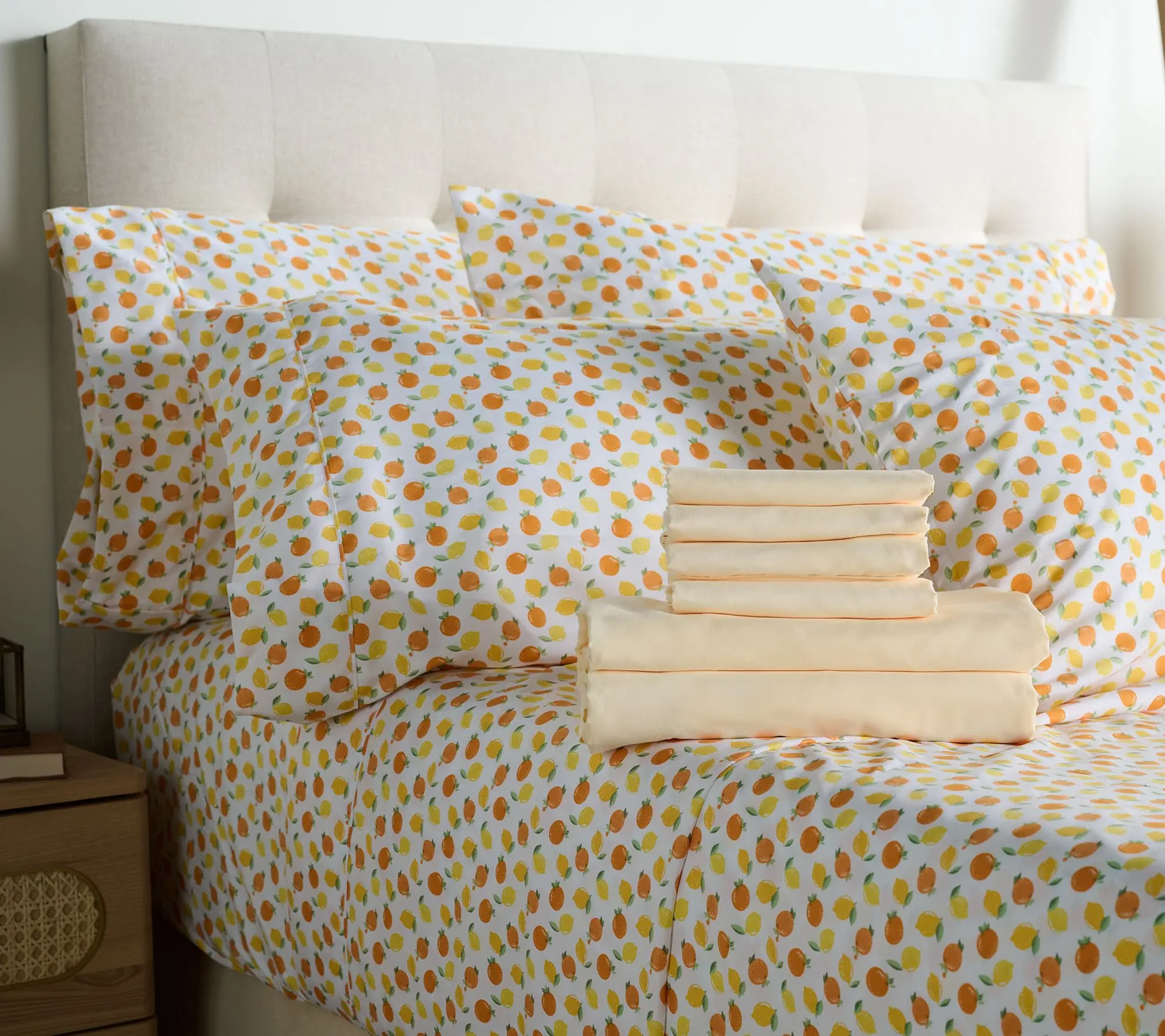 Home Reflections 2pk Double Brushed Sheet Sets with Extra Cases Home Reflections 2pk Double Brushed Sheet Sets with Extra Cases
