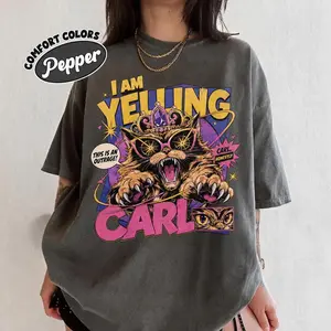 Princess Donut Cat Graphic Tee, I Am Yelling Carl Shirt, New Achievement LitRPG Gamer T-Shirt, Fantasy Book Lover Gift, Crew Neck T-shirt, Trending T-shirt