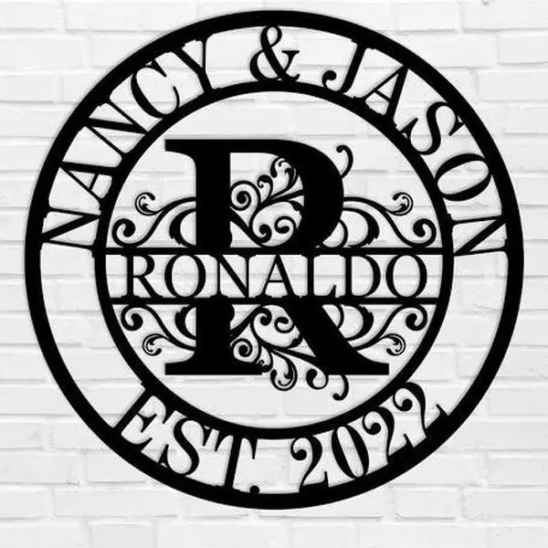 Personalized Monogram Sign - Customizable Gift Idea Personalized Monogram Sign - Customizable Gift Idea