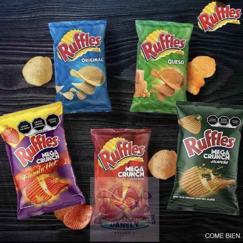 Ruffles Variety Pack (5 Sabores) Chips Snack Ruffles Variety Pack (5 Sabores) Chips Snack