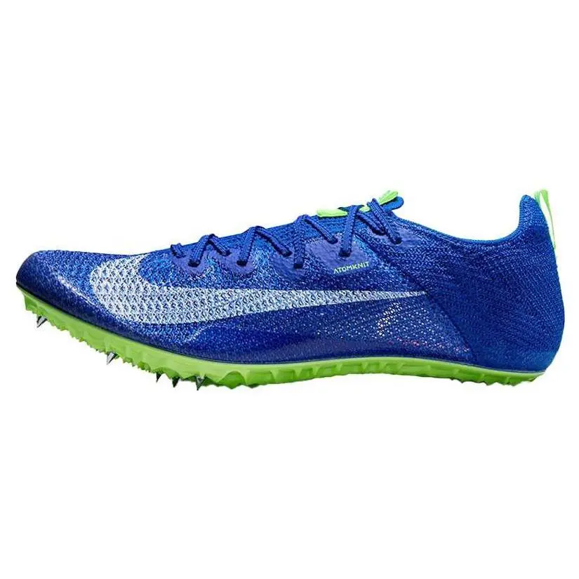 Superfly Elite 2 Track Spikes, Lightweight Breathable Knit Sprinting Shoes, Racer Blue Lime Blast, New CD4382-400, Sporty Chic, All Seasons, Casual Wear Clothing