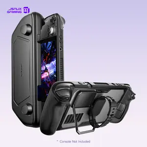 JSAUX ModCase for Steam Deck Modular Steam Deck Case with Removable Front Case Valve Steam Deck Accessories Includes Case, Mask, Metal Stand and Strap