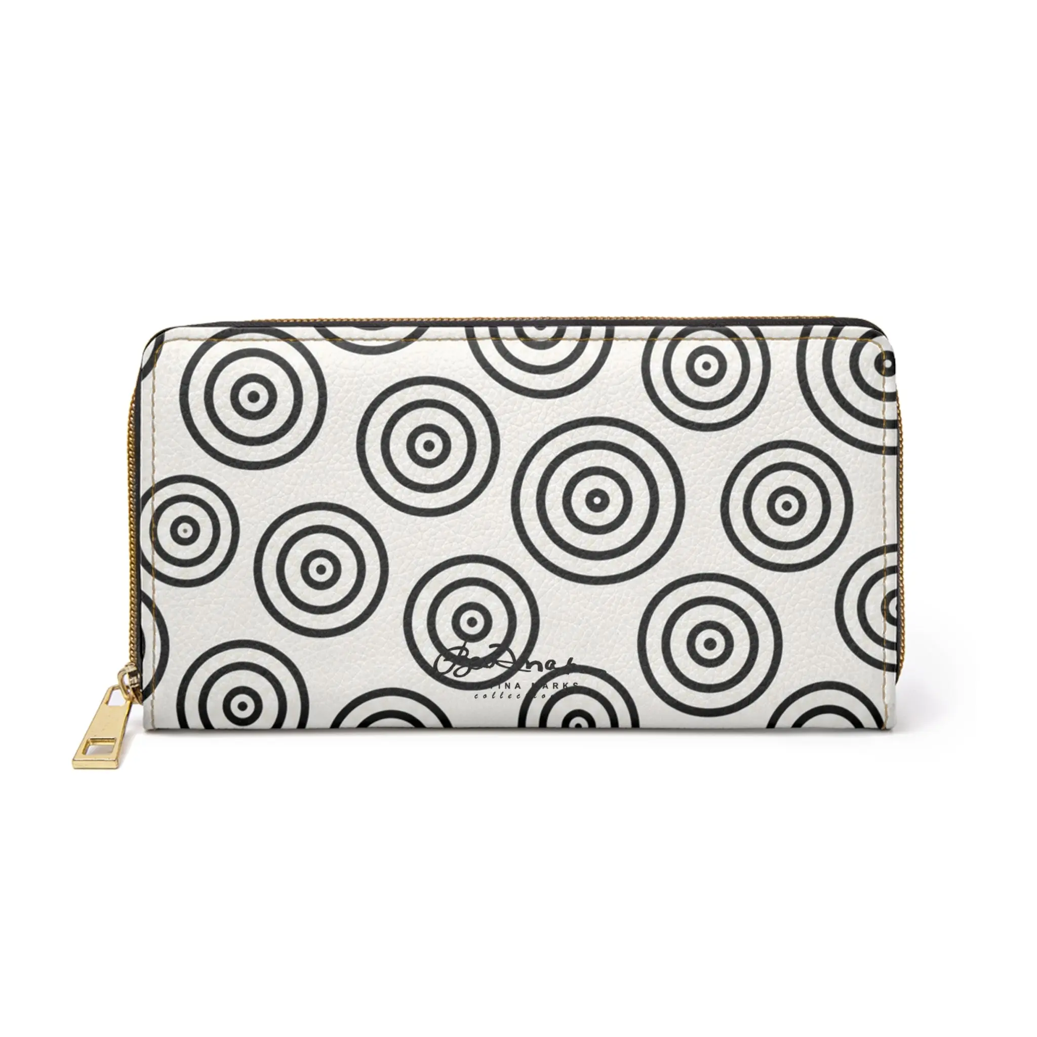 B&W Target Zipper Wallet