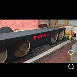 Nissan Titan Quad 8" ported subwoofer box.
