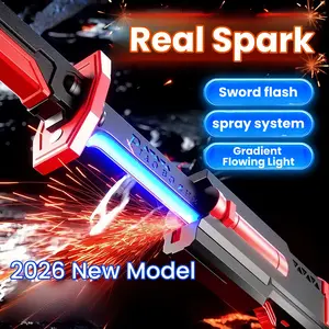 Upgraded Starspark Lightsaber! Realistic sparks! Realistic smoke effects! A cool, multi-colored laser sword spray toy for kids!