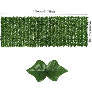 Artificial Ivy Privacy Fence Screen Artificial Faux Privacy Fence Panel Artificial Green Wall Balcony Privacy Screen Decoration for Patio, Balcony, Wall, Backyard Indoor Outdoor