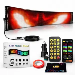 Programmable Flexible LED Business Storefront Sign, Commercial Waterproof Editable Message Board With App Control & Remote For Shop Window