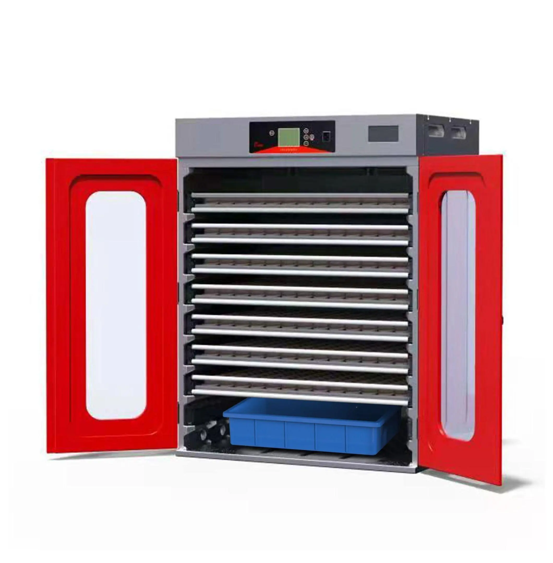 1000-Egg PE Plastic Poultry Incubator - 47.2x23.6x31.5 Inches, 77 lbs, Automatic Turning, Digital Temp Control, Heated, Corrosion-Resistant, Easy Cleaning, High Success Rate Hatcher for Chicken