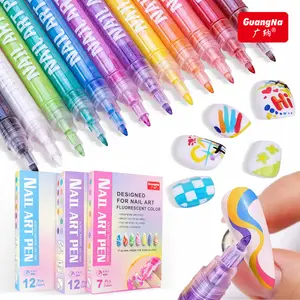 Women's Day Gift Nail Art Pens Set Fine Tip for Precise Designs Portable Tools for Home & Salon Use Beginner Friendly Nail Dotting & Drawing Pens