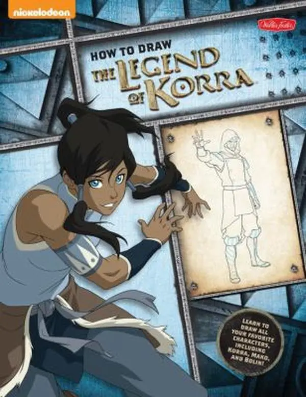 Used Paperback Book - The Legend of Korra Sketch Tutorial Art Drawing Guide: Learn to Draw Favorite Cartoonish Characters (Korra, Mako, Bolin) by Walter Foster Creative Team - English (School & Educational Office Stationery Supply)