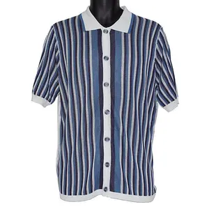 Lavane Button-Down Shirt # MS4 Blue