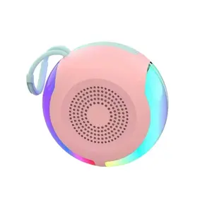 Portable Rechargeable Bluetooth Speaker - HIFI Stereo Bass, RGB LED Lights, USB Cable-Free Design, for Parties, Travel, Ideal Thanksgiving Christmas New Year Gift, Bass Speakers