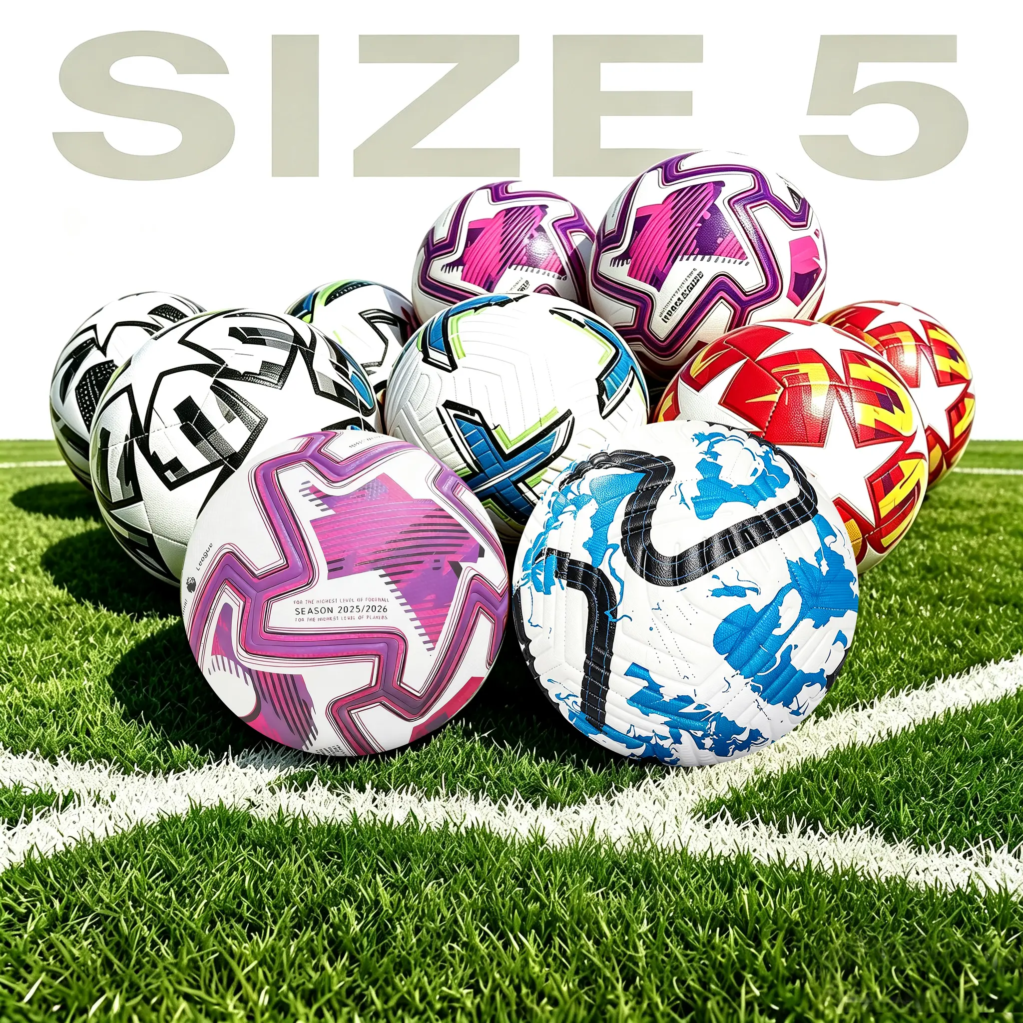 Professional Soccer Ball, Official Size Match Ball for Training, Competitive Football Games,Size 5 Soccer Ball, Football Training Ball,Football Balls, Football Training Equipmentfor Youth Adults, Ball Sports Equipment,winning soccer gear