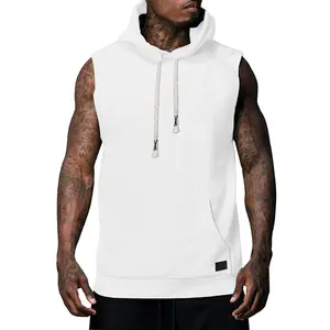 Men's Sleeveless Hoodie — Casual, Loose-Fit Hip-Hop Style Tank Top