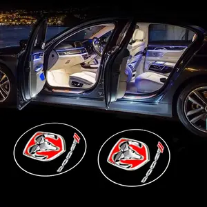 2pcs Car Door Emblem Projector Light, Wireless Welcome Lamp, Accessories for Dodge RAM 1500, Journey, Charger, Dart, Challenger, Durango, Srt