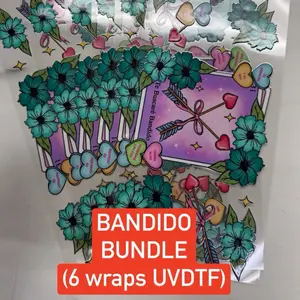 BANDIDO 6PCS Single-Side Cup Wrap Bundle - Mess-Free DIY Painting Supplies, All-Ages DIY Craft Project Accessory for Adults/Kids