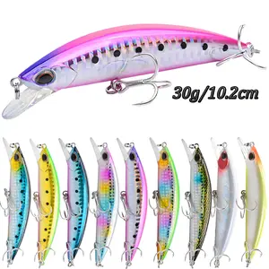 New Minnow Lure 30g/10.2cm Sinking Hard Bait Fishing Gear, Lead Block Far Casting, Bass and Crucian Carp Fishing Lure, Artificial Fishing Lure