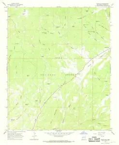 Cruzville New Mexico USGS Topographic Quadrangle Map, 1965, 1:24000
