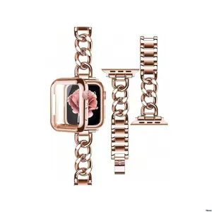 , - SoftTPUFullCoverageProtectiveShell , 1CompatibleWithAppleWatchBumperCaseAndStrapComboSet - 2 In - , RoseGoldColor , Scratch ResistantScreenProtector AdjustableMetalBand , FitFor